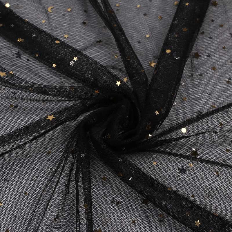 Soft Tulle Mesh Fabric with Star Moon Sequins – Jojo Boutique Bows