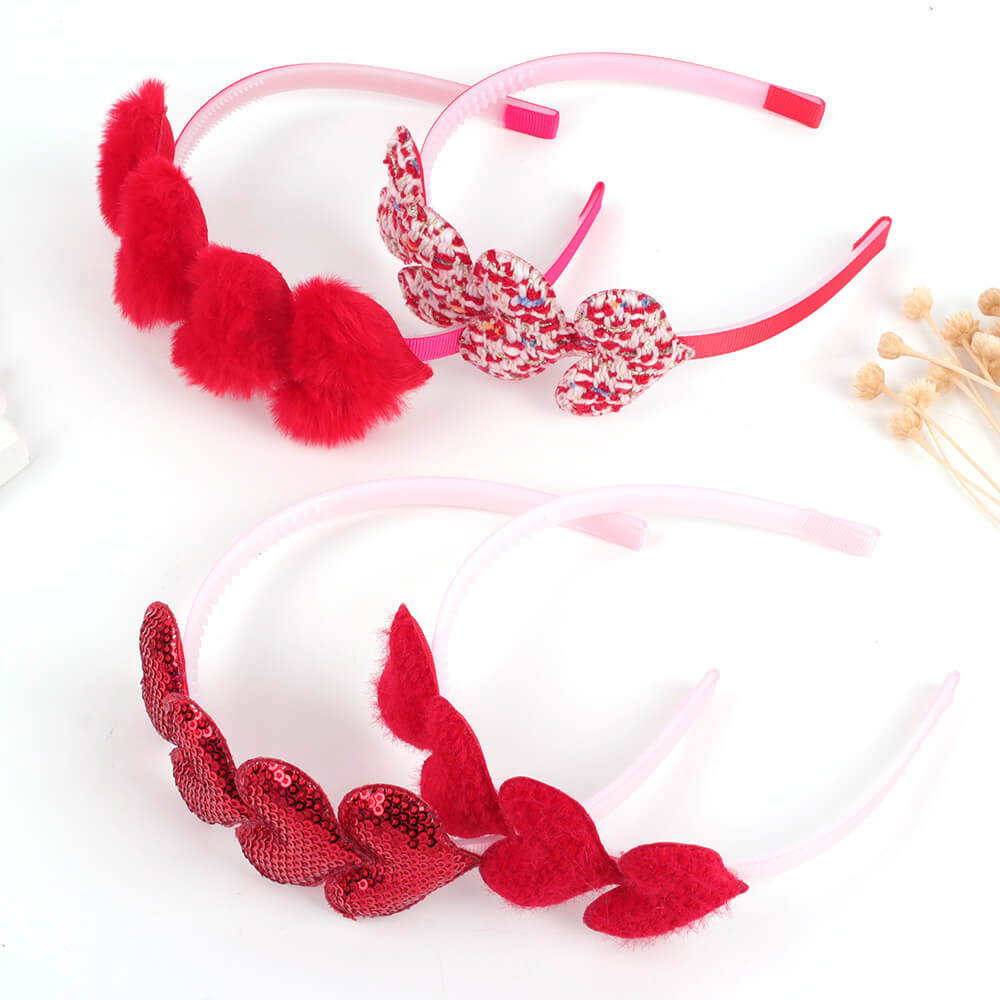 Wholesale Valentine Girl Hair Bands