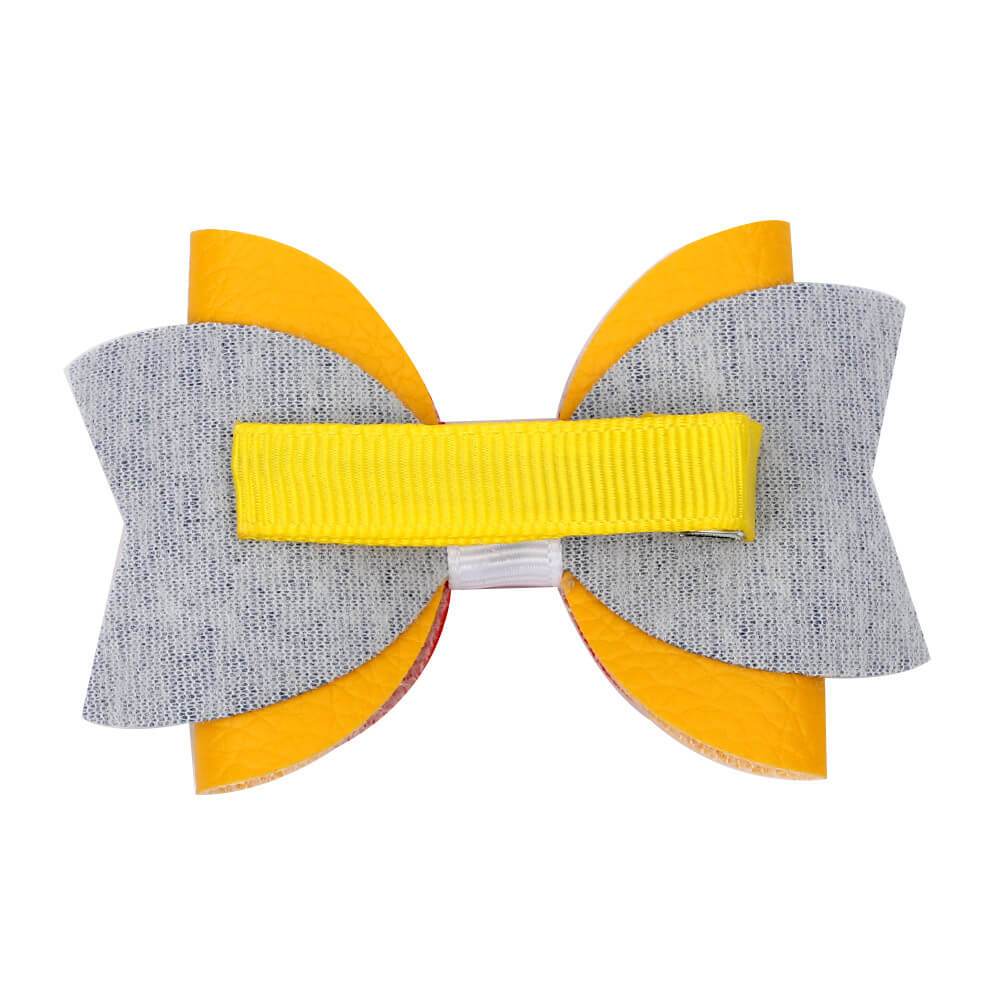 Pencil Glitter and Leather Hair Bows