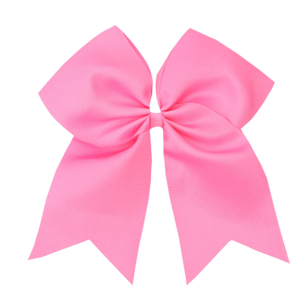 10PCS Pink Ribbon Cheer Bows
