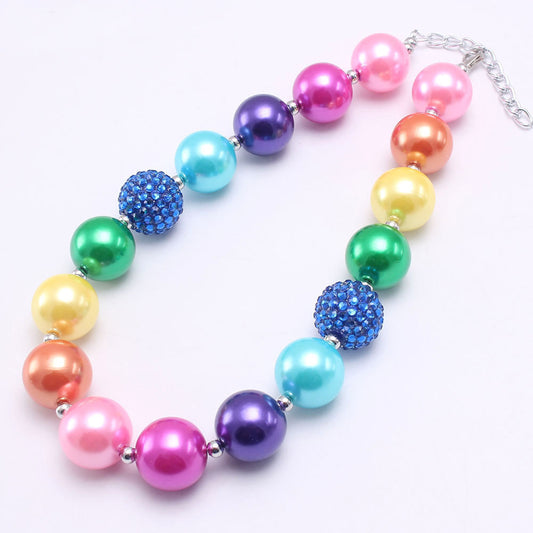 Colorful Round Beads Necklace for Kids