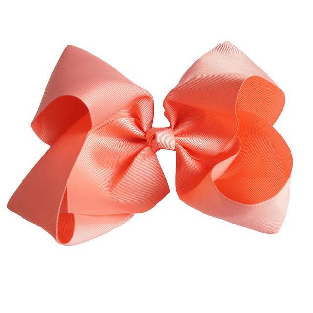 8'' Jumbo Solid Color Hair Bows
