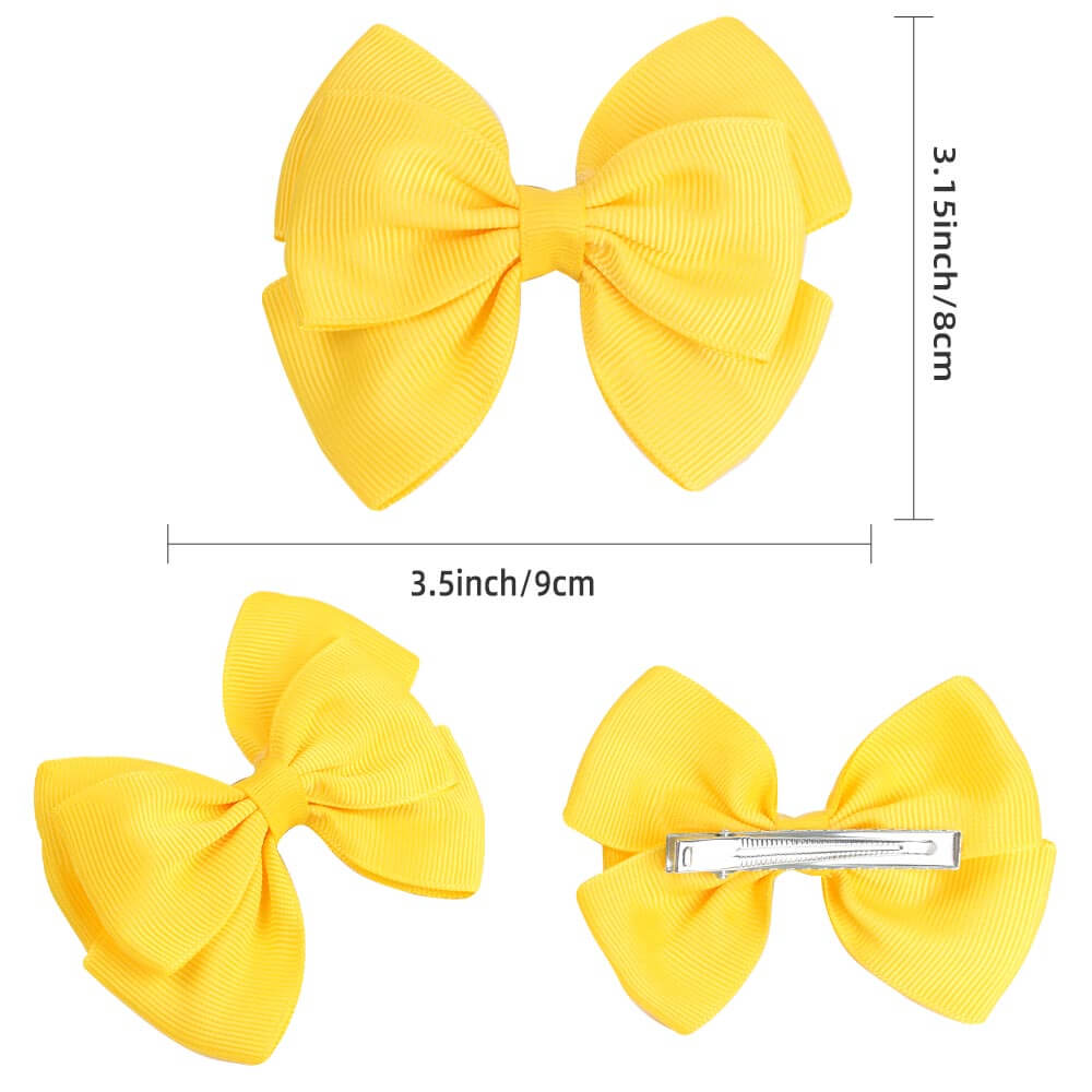 wholesale 3.5 inch Solid Color Hair Bows