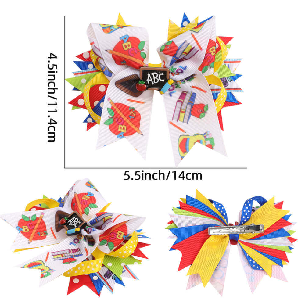 Back to School Oversized Hair Bows