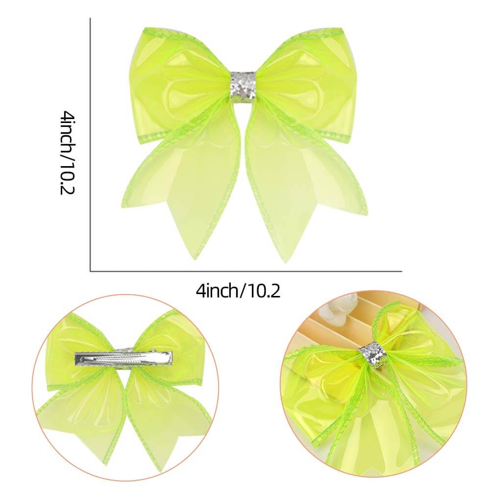 4 inches Summer Jelly Cheer Bows