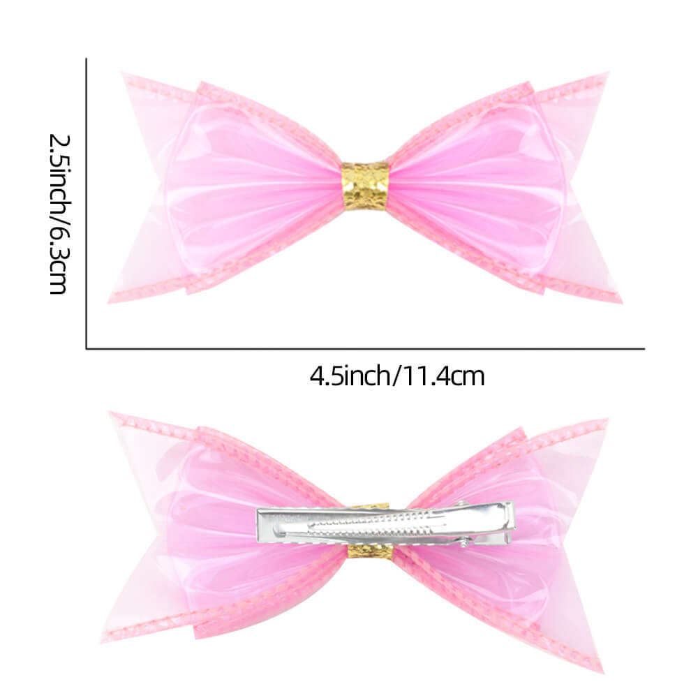 4.5-inch Pool Party Jelly Hair Bows