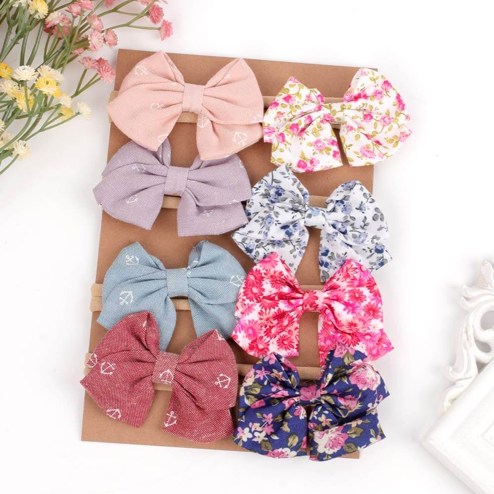 Wholesale Floral Bow Toddler Baby Headbands