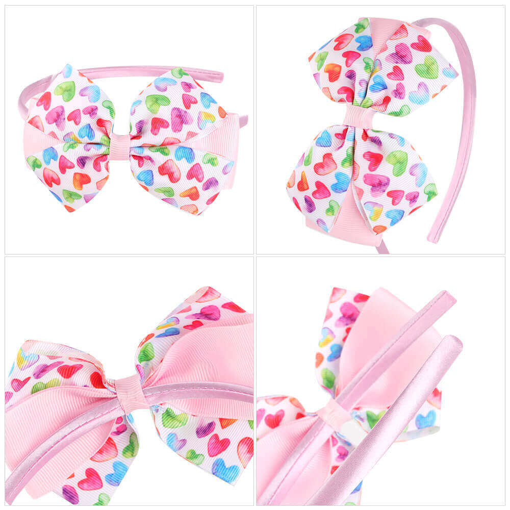 Colorful Hearts Cute Girl Hair Bands