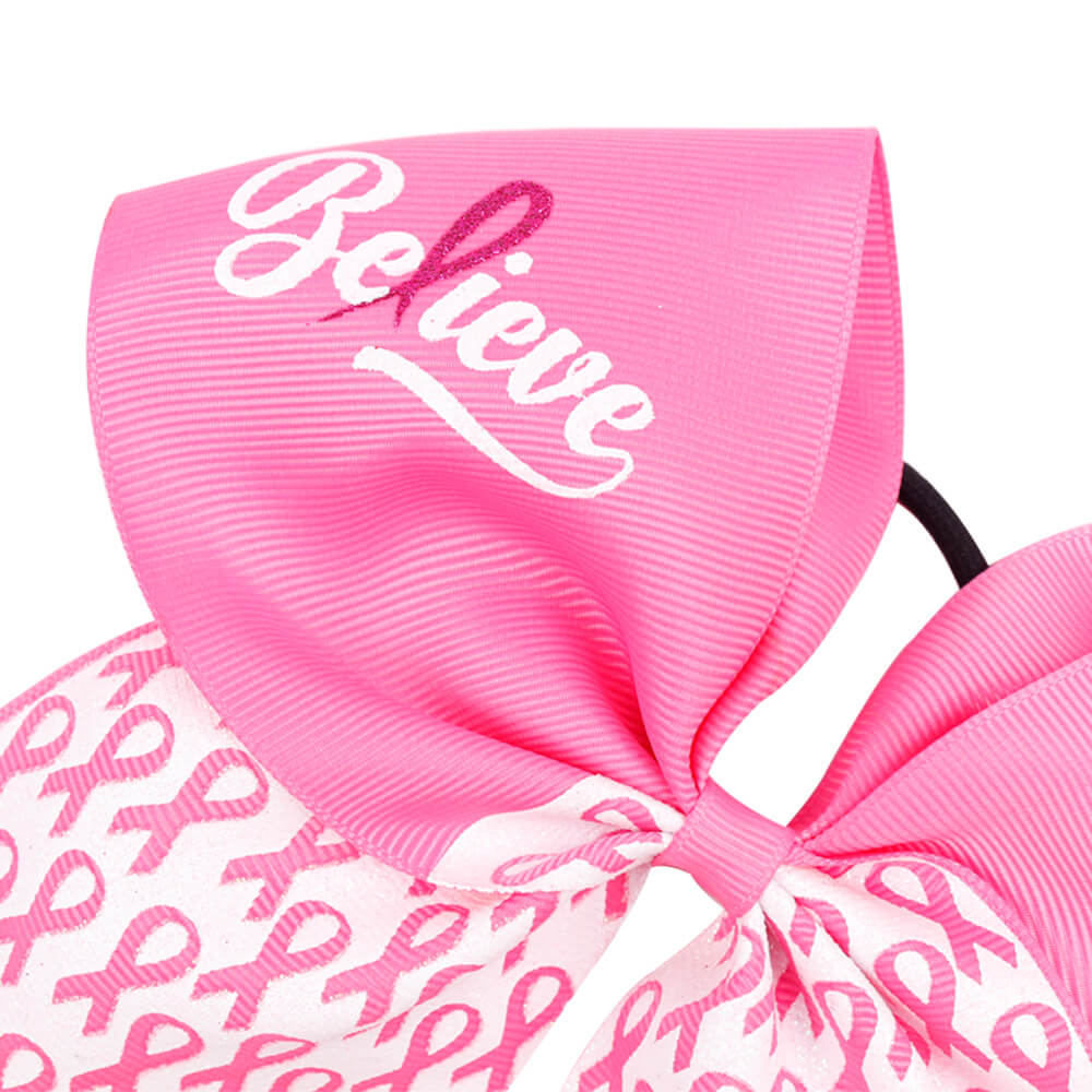1PC Breast Cancer Awareness Large Cheer Bows