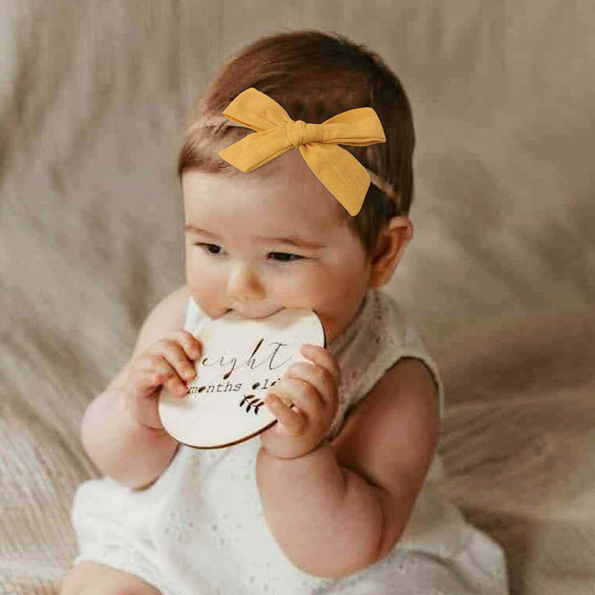 5PCS Cute Bow Baby Nylon Headbands
