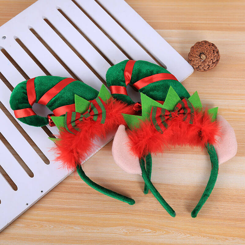 Christmas Green Hat Elf Headbands