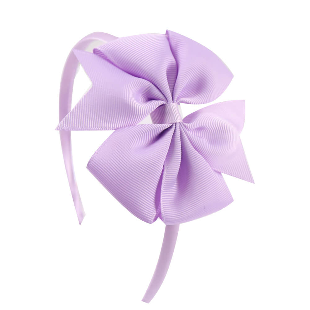 4'' Pinwheel Bow Solid Color Hairbands