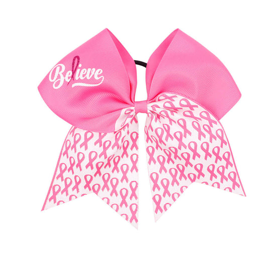 12PCS Breast Cancer Awareness Large Cheer Bows