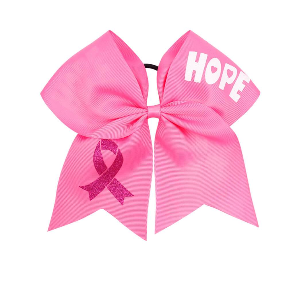 12PCS Breast Cancer Awareness Large Cheer Bows