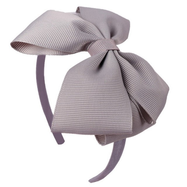 4'' Grosgrain Bow Solid Color Hairbands