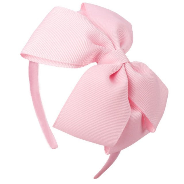 4'' Grosgrain Bow Solid Color Hairbands