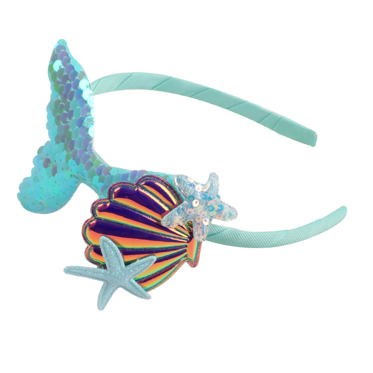 Sequin Mermaid Shell Girl Headbands