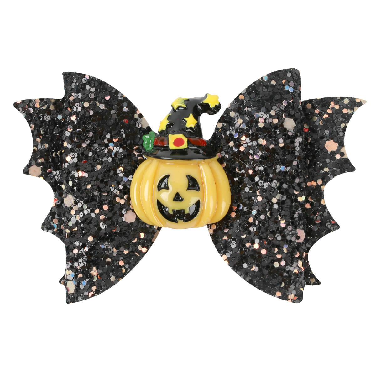 Halloween Pumpkin Hair Bows with Wing