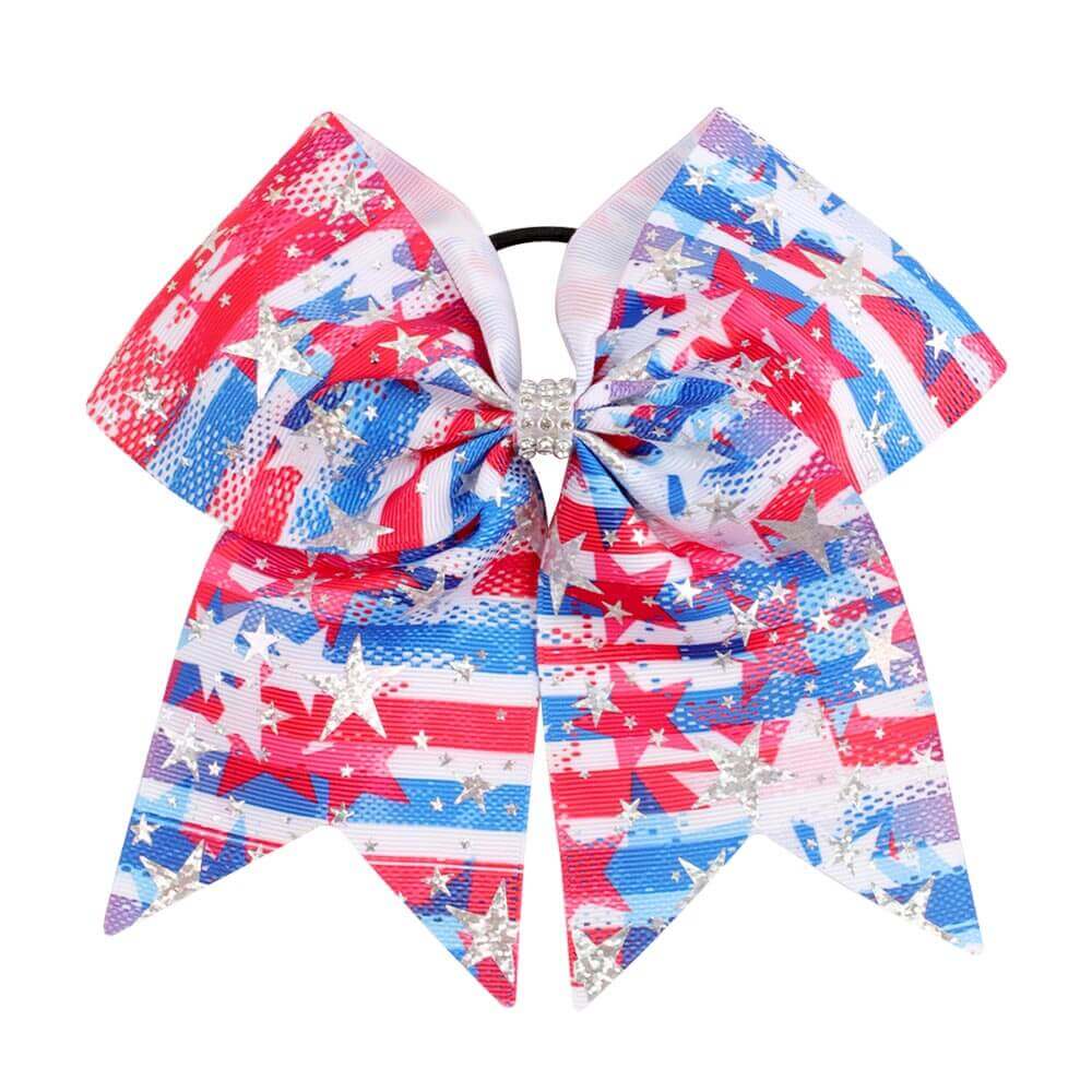 Wholesale 4th of July Stars Large Cheer Bows