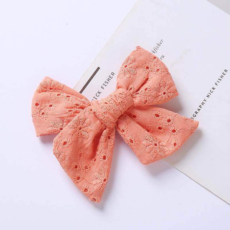 Candy Color Bow Kids Hair Clips