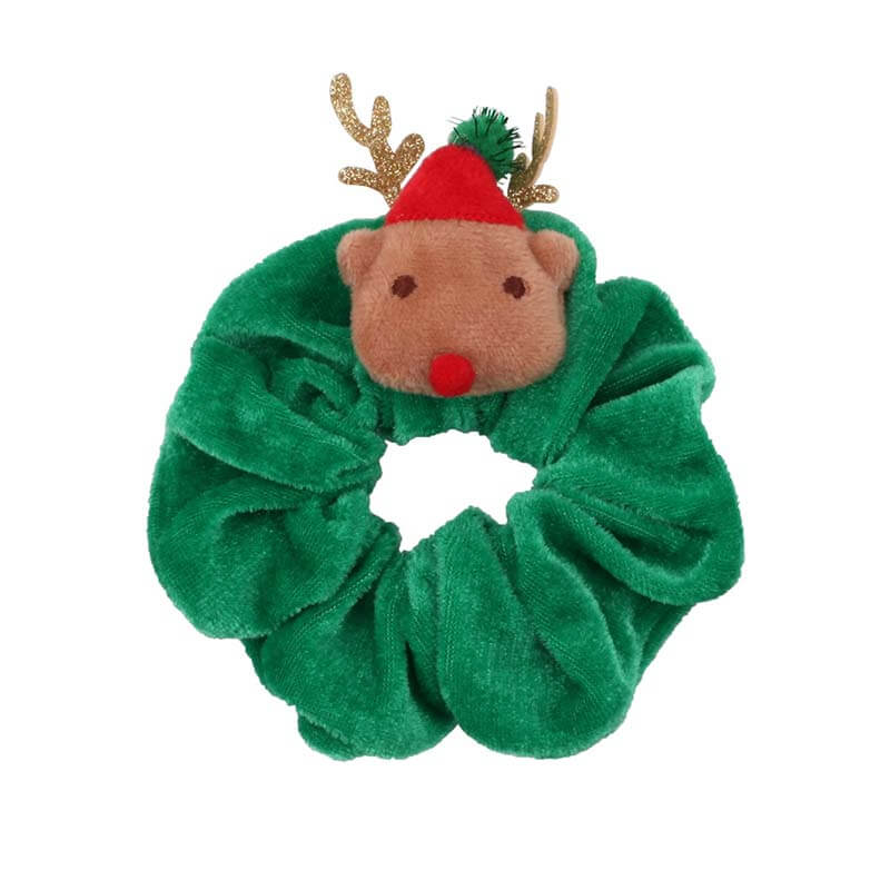 Christmas Reindeer Girl Scrunchies