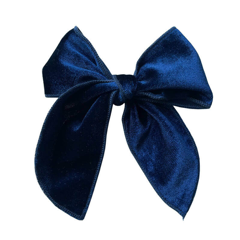 Wholesale Velvet Fabric Bow Sailor Hair Clips