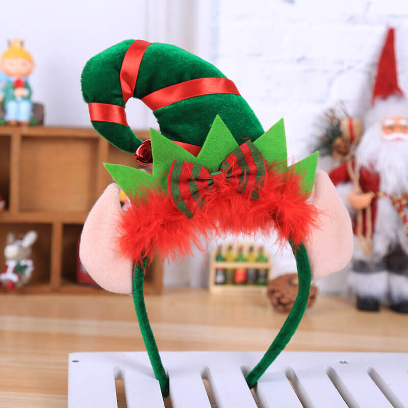 Christmas Green Hat Elf Headbands
