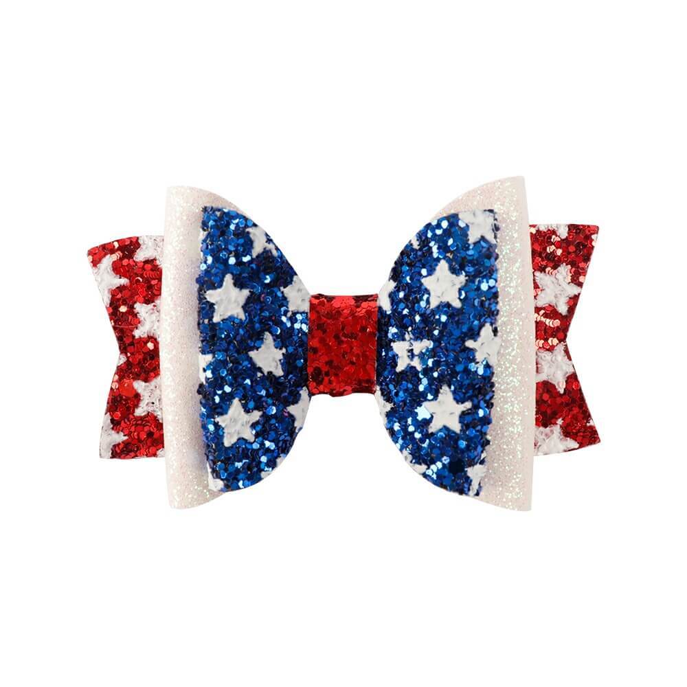 4th of July hair clip