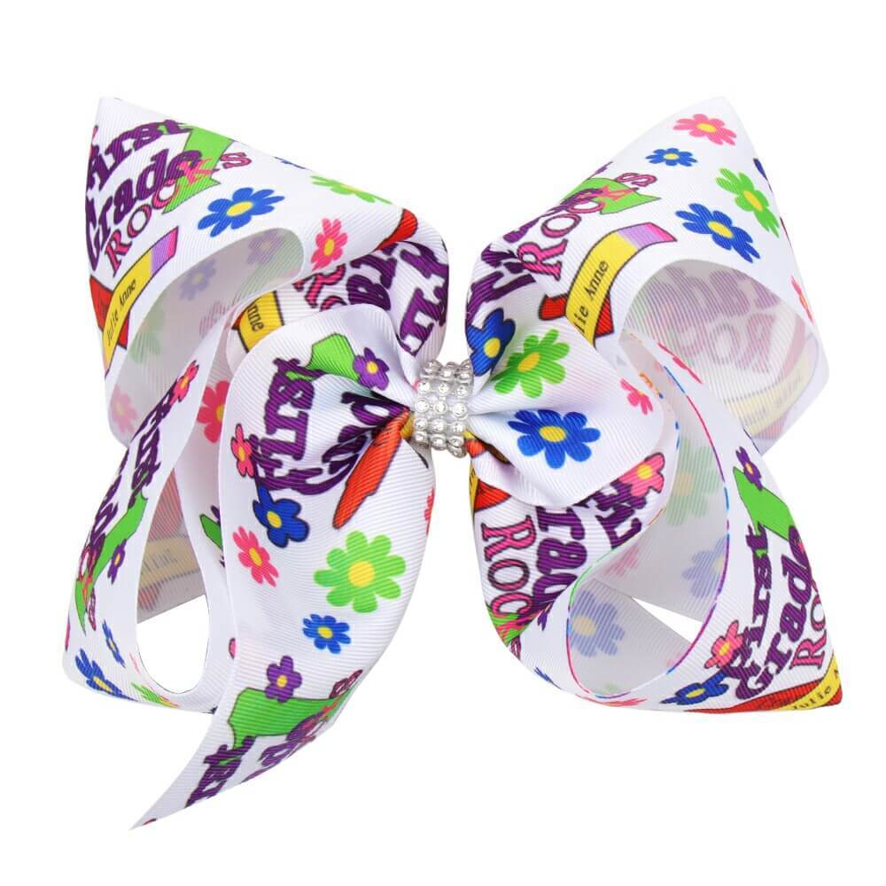 back to school hair bow