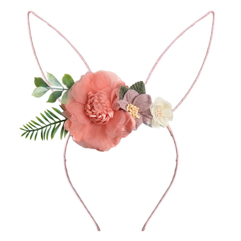 Rabbit Ear Flower Headband for Girls
