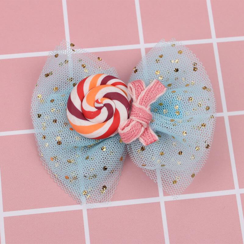 3'' Candy Tulle Baby Hair Clips