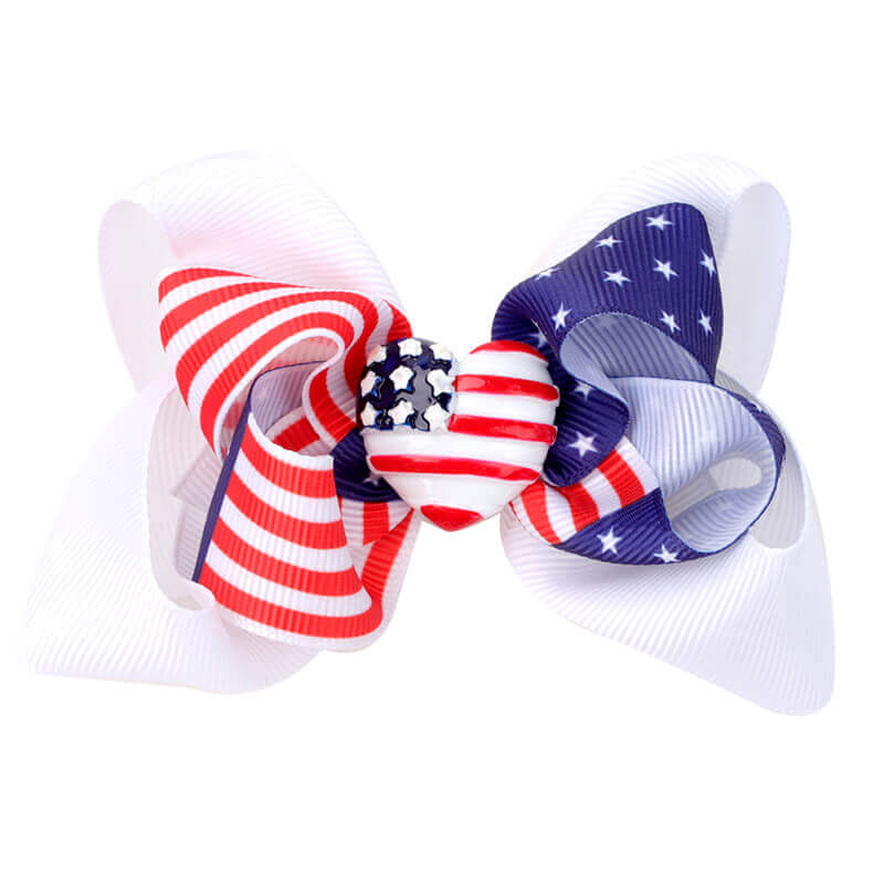 4th of July Hair Bows for Girls