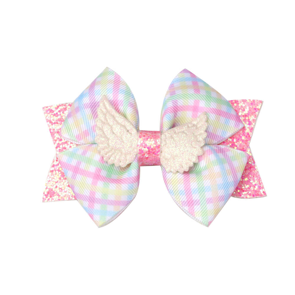 Grids Hair Bows for girls