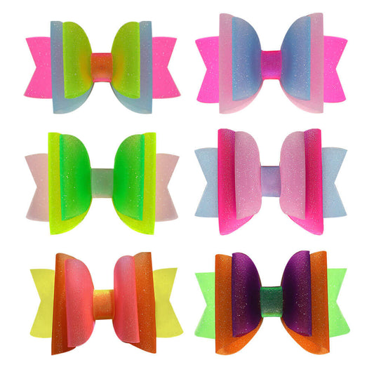 Colorful Matte Jelly Hair Bows