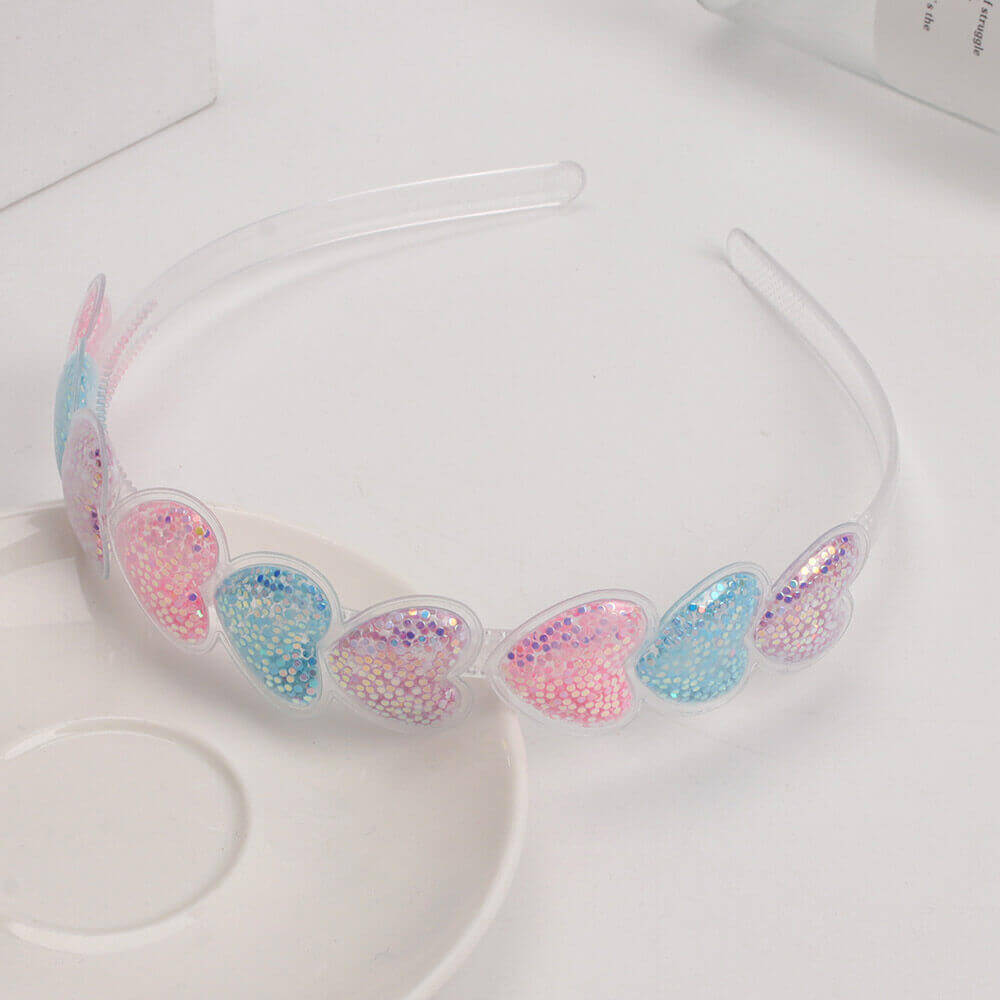 Colorful Love Heart Girl Hair Bands