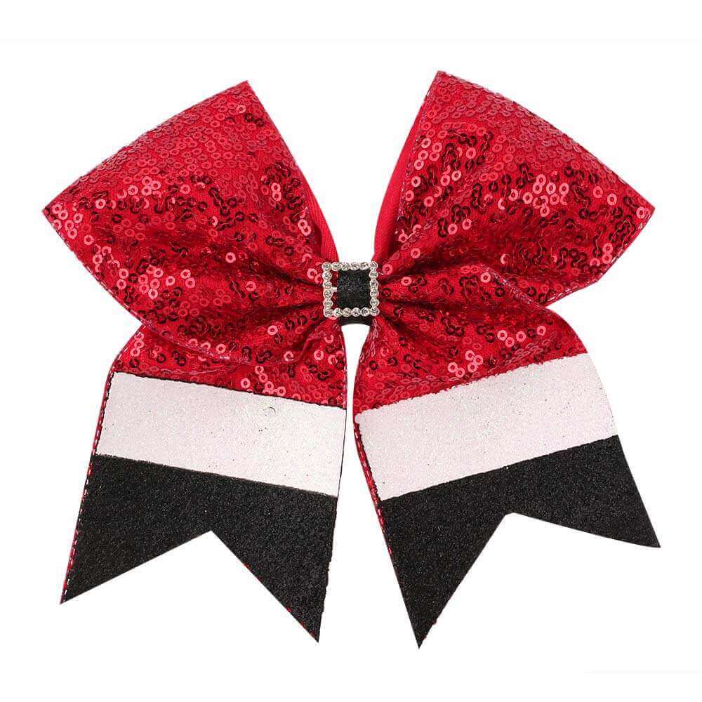 7'' Christmas New Year Sequin Cheer Bows
