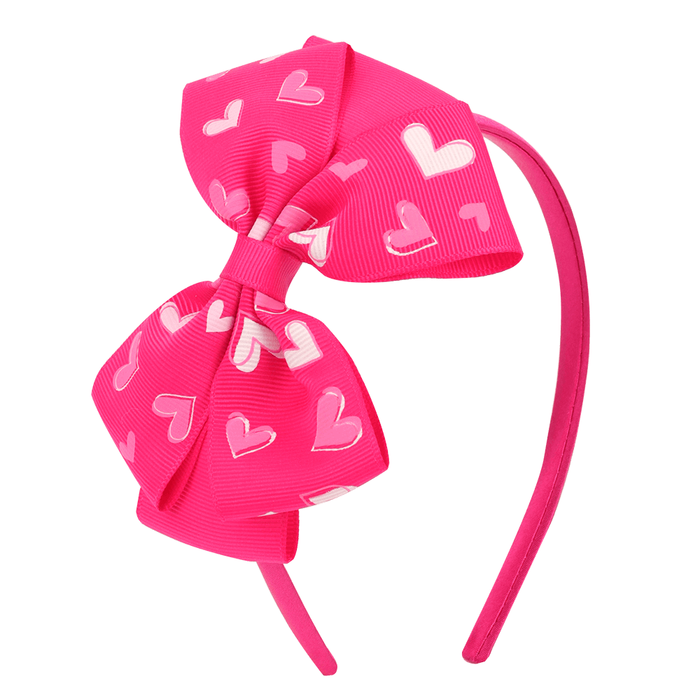 pink bow hair bands