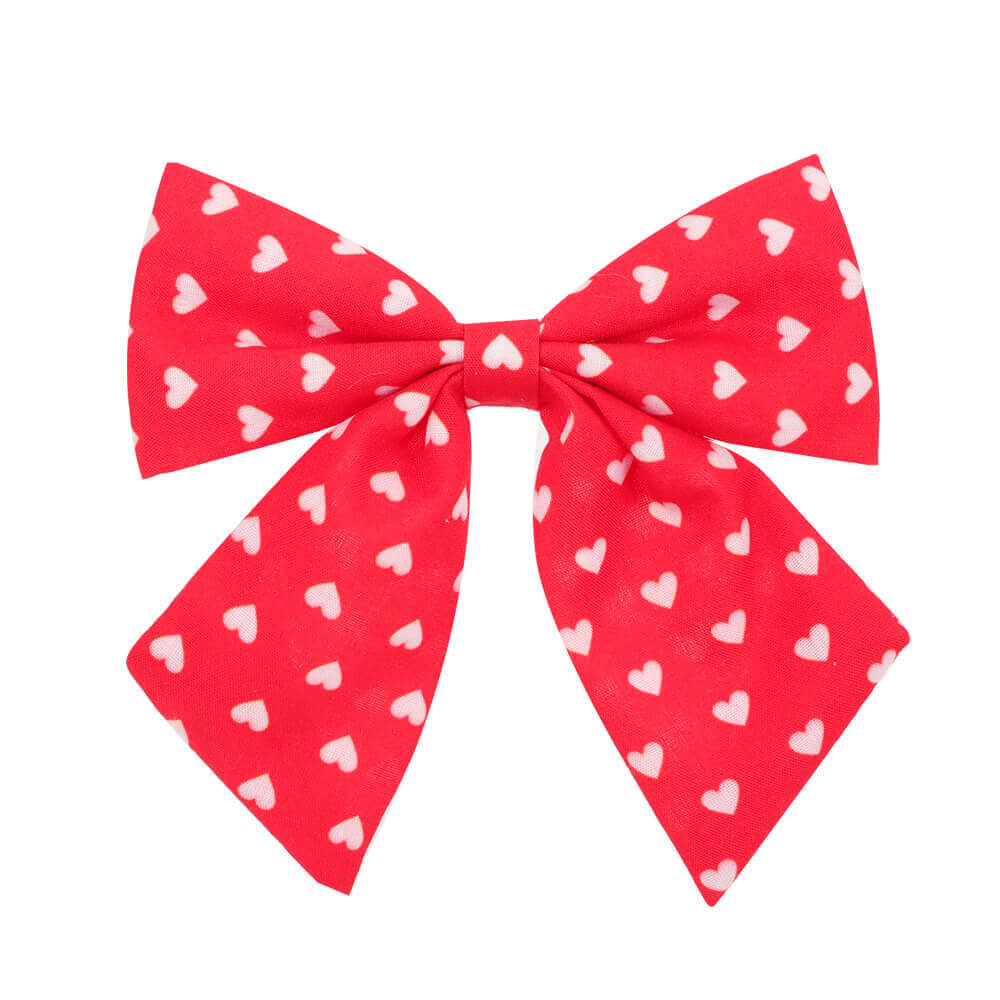 4'' Valentine Pink Heart Cheer Bows