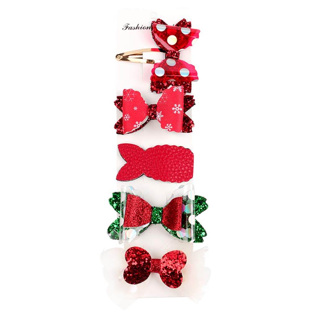 Wholesale Girl Red Hair Clip Set