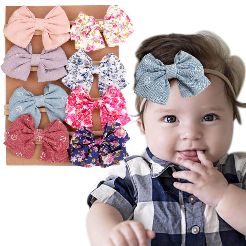 Wholesale Floral Bow Toddler Baby Headbands