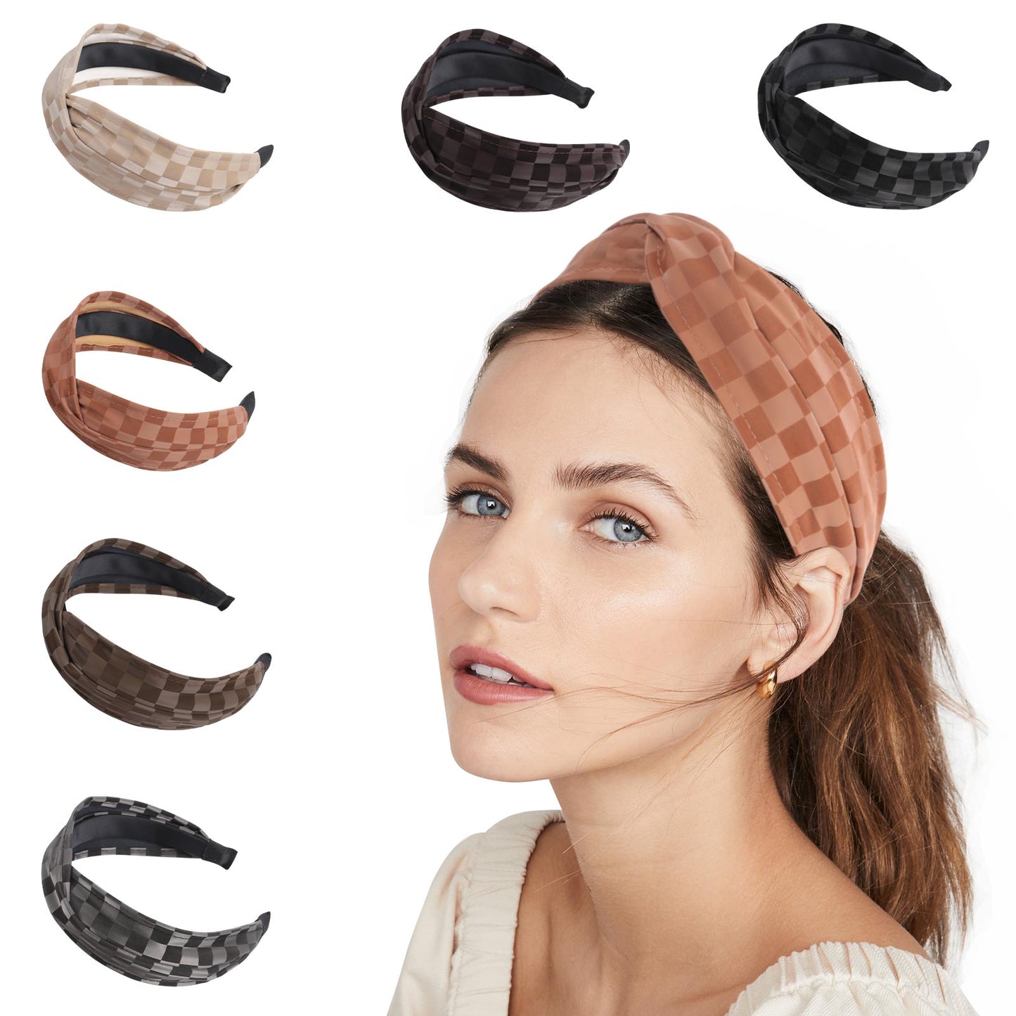 Fashion Plaids Women Headbands