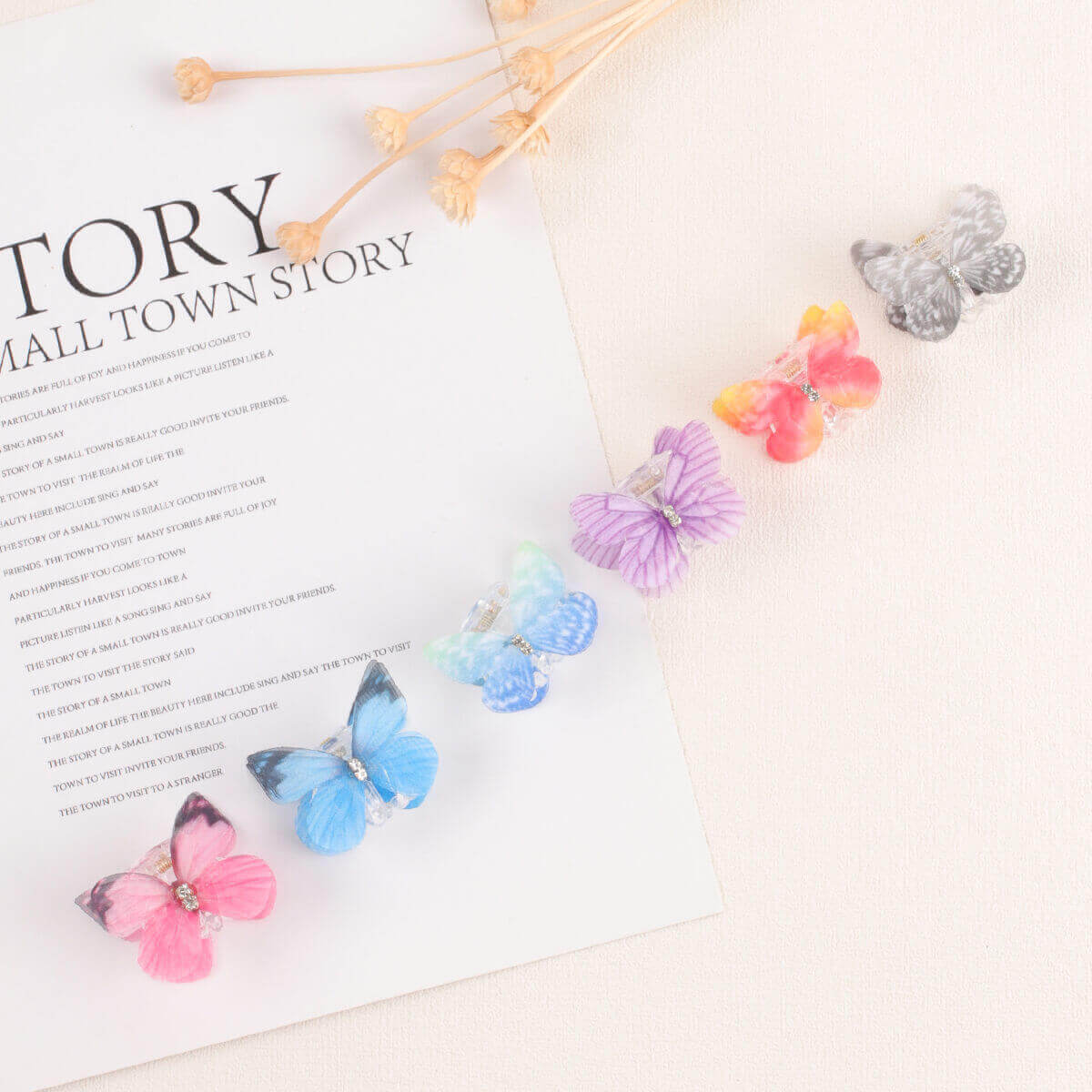 Tulle Butterfly Hair Clip Set