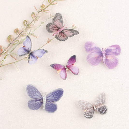 Tulle Butterfly Hair Clip Set