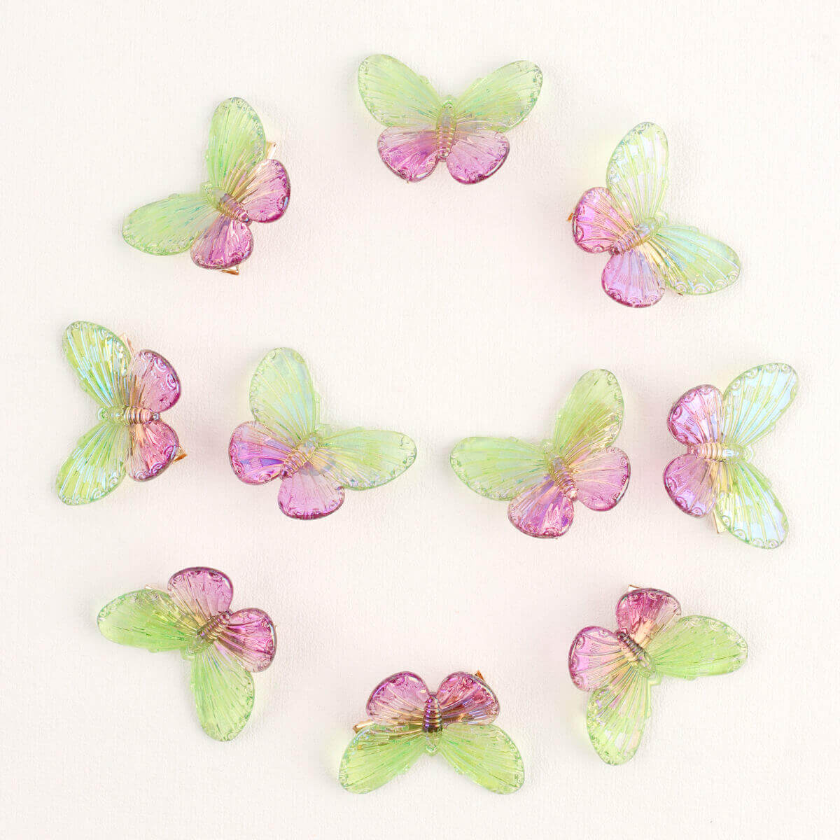 10PCS Colorful Butterfly Mini Hair Clips