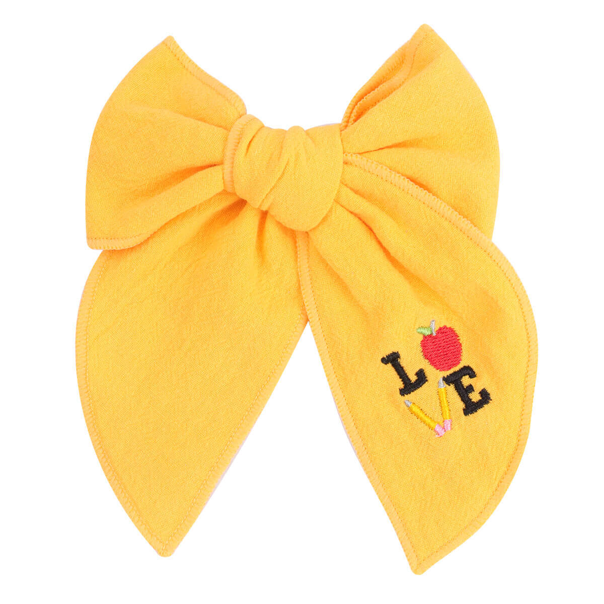 Back to School Embroidery Fable Bows