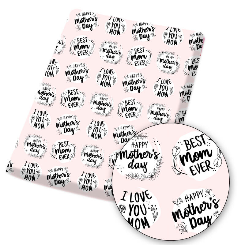 Happy Mother's Day Fabric