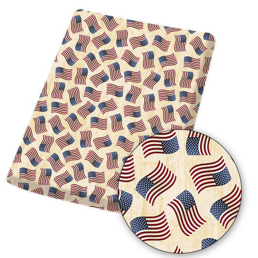 Independence Day Flag Pattern Fabric