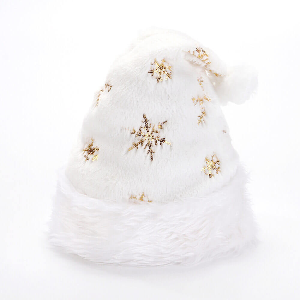Christmas White Plush Hat